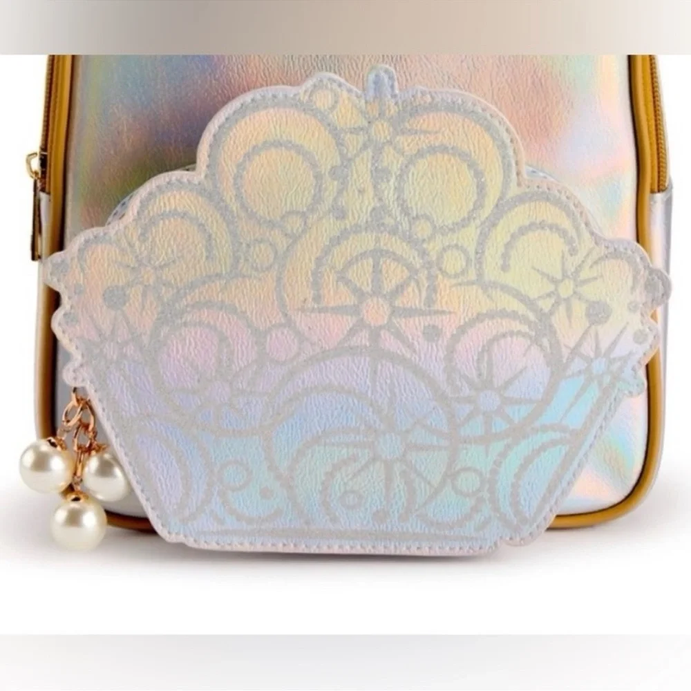 Wicked Glinda Iridescent Mini Backpack with Shell Design